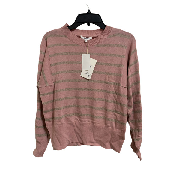 Splendid tradewinds pink heather toast striped pullover‎ sweater size S NEW - Picture 1 of 3